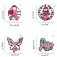 thumbnail image 3 of Ribbon Corsage Breast Cancers Awareness Brooch Lapel Pin Suit Costume Badges Sweater Jewelry Accessories for Women Girl 3, 3 of 4