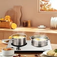 thumbnail image 3 of Costway Electric Hot Plate Ceramic Double Infrared Burner 1800W Stainless Steel, 3 of 10