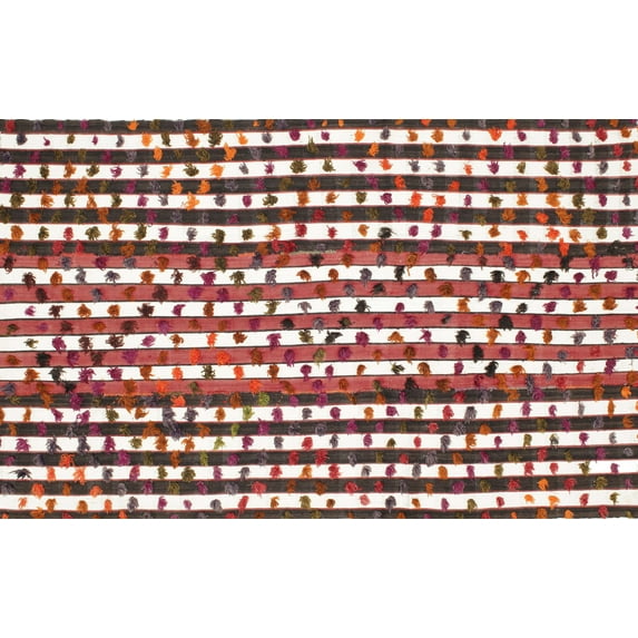 Ahgly Company Indoor Rectangle Contemporary Brown Red Southwestern Area Rugs, Swatch Sample