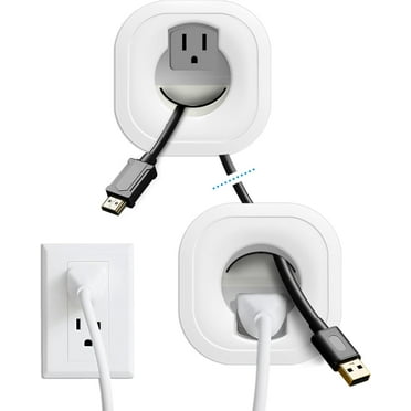 Datacomm Electronics 50-6623-WH-KIT Flat Panel TV Cable Organizer Kit ...