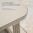 thumbnail image 4 of Ulax Furniture Patio Aluminum Square Side Table Non-Rust Accent End Table, 4 of 6
