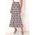 thumbnail image 3 of BTFBM Maxi Skirts for Women Summer Spring Boho Lightweight A Line High Waisted Wedding Guest Party Silk Midi Skirt, 3 of 9