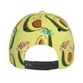 thumbnail image 6 of Fotbe Flowers Avocado Baseball Cap, Flowers Avocado Print Dad Hat,Outdoor Hat,Adjustable Sports Cap, Perfect For Activities, 6 of 9