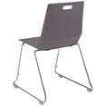thumbnail image 3 of Luvraflex Stack Chair With Charcoal Polypropylene Back, Seat, Chrome Frame, 3 of 5