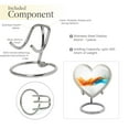 thumbnail image 4 of Splash Urns For Adult Female - Ash Holders For Human Ashes - Keepsake Urns - 3 Inch - Pack Of 4 - Heart Shaped Cremation Urn Ashes - Human Urns - Small Urns For Human Ashes - Small Urn For Ashes, 4 of 5