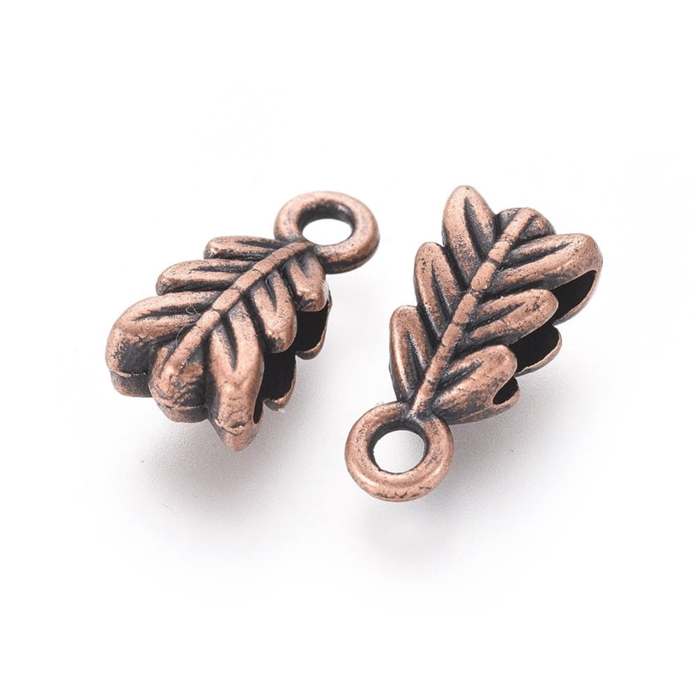 800pcs style Bails Cadmium Free & Nickel Free & Lead Free Red Copper 14x6.5x4.5mm Hole: 2mm