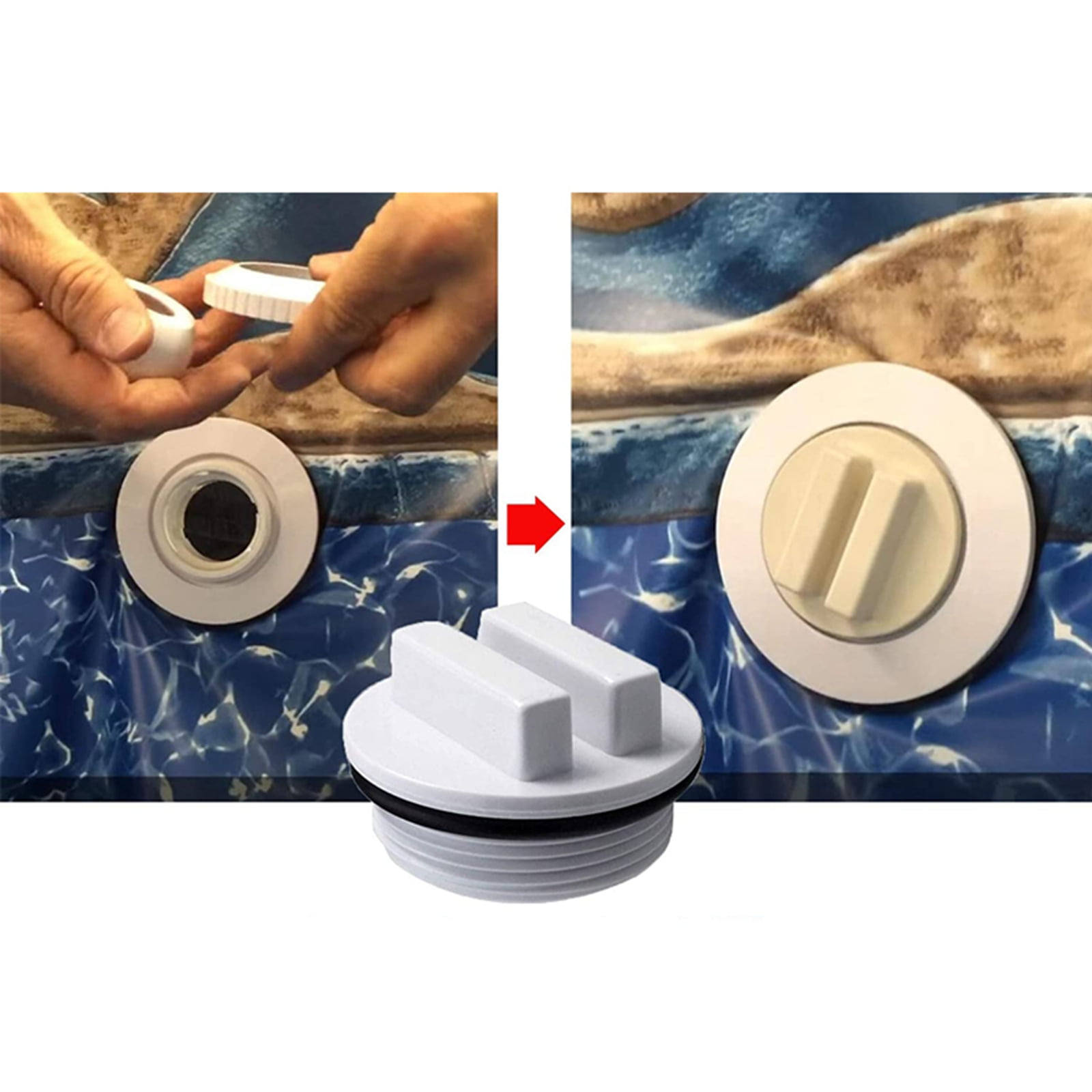 kiddie pool with drain plug