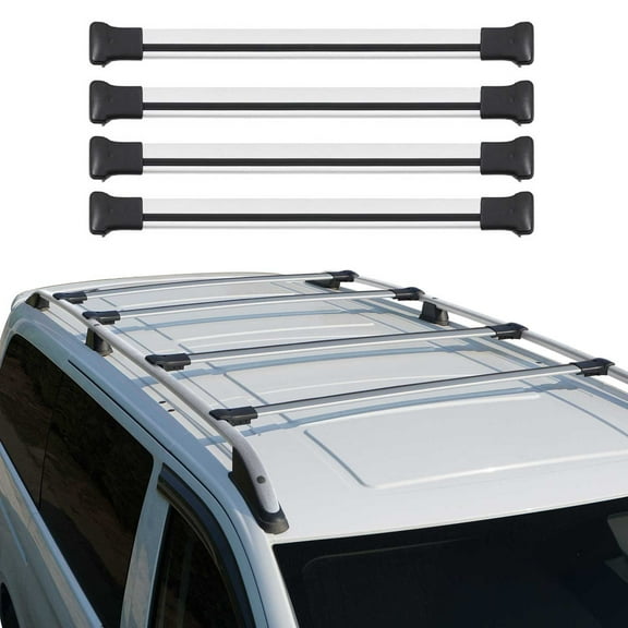 OMAC Roof Rack Cross Bars Luggage Carrier for Mercedes Metris 2016-2024 Alu Silver 4X