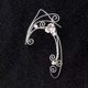 thumbnail image 5 of Clips de oreja de elfo, clips hechos a mano en pendientes - Pearl Wing Borla Fi, 5 of 5
