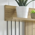 thumbnail image 4 of Danya B. Seville Dynamic Utility Ledge Wall Shelf - Chestnut, 4 of 11