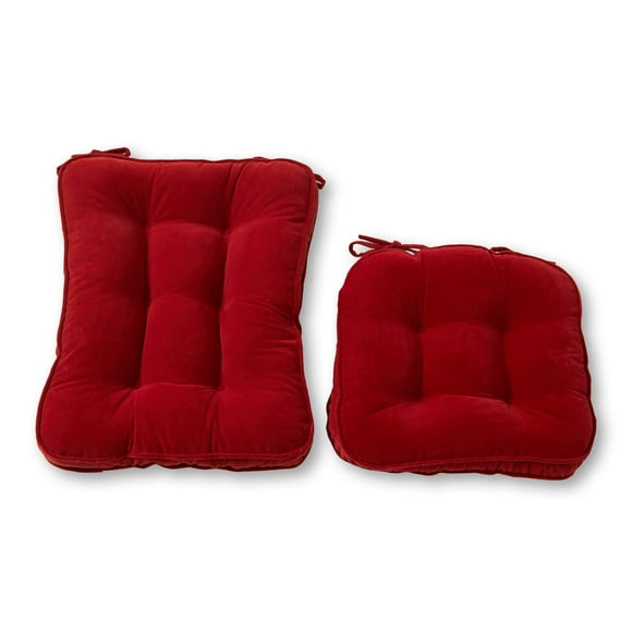 Greendale Home Fashions Ensemble de Coussins pour Chaise à Bascule Standard 2 Pcs, Cramoisi