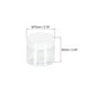 thumbnail image 2 of Transparente Plástico Frascos con Blanca Tapa - 4Uds 5oz/150ml Almacenamiento Recipientes Juego 70mm Diámetro Reutilizables Macetas para Cocina Organizador Unique Bargains conjuntos de contenedores de almacenamiento de alimentos, 2 of 5
