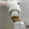 thumbnail image 3 of Offset Connection Tub Shower Faucet, Brass Elbow Reducer, Adjustable Swing Arm, 1/2 3/4 Offset Connection, 1/2 3/4 Offset Connection, Gold A, 3 of 3