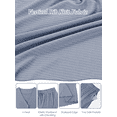 thumbnail image 6 of Homlouue Plus Size Pajama Sets for Women,V-Neck Short Sleeve Top and Shorts with Pockets,Ribbed Knit Lounge Wear for Summer,3XL,Blue, 6 of 8