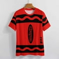 thumbnail image 3 of Red Crayon Design Women's T-Shirt Short Sleeve T Shirts Tops Tee Ladies Loose T, 3 of 6