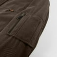 thumbnail image 6 of ZQUUVOU Men's Jackets Solid Color Turndown Collar Long Sleeve Hoodless Outwear with Zipper (Coffee,2XL), 6 of 6