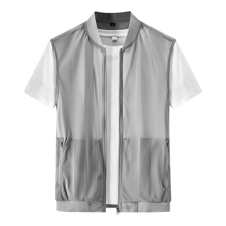 BinBiL Men s Outdoor Fishing Work Safari Travel Photo Cargo Vest Outdoor Fishing Vest Gray XXXL(XXXL)