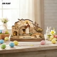 thumbnail image 5 of YingYouFu Empty Tomb Easter Scene and Cross Decoration He Is Risen Tabletop Decor Religious Wooden Signs Jesus Cross Table Centerpieces for Religious Home Mantels Tabletop Christian Gifts, 5 of 9
