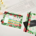 thumbnail image 4 of Watermelon Slices and Flower 2 Pack Pencil Pouch for 3 Ring Binder Smooth Zipper Folders with Pockets Clear Window Pencil Case, 4 of 6
