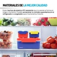 thumbnail image 4 of Lonchera para Niños Redlemon  con 3 Contenedores Apilables tipo Lego, 4 of 8