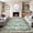 green, variant on GlowSol 5x7 ft Washable Pearl Velvet Area Rug - Floral Farmhouse Design, Non-Slip TPR Backing for Living Room, Bedroom, Dining Room, Pink