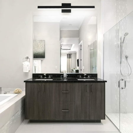 27 6 Inch Modern Black Vanity Light Led Bathroom Fixtures Wall For White Canada Bathroom Vanity Light Fixtures, Modern Black Vanity Light Fixture