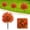 Orange, variant on Artificial Flower With Detachable Garden Stake Realistic Morning Glory Bush Yard Stakes For Outdoor Decorations (Multi Color 60cm),fake plant