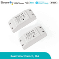 thumbnail image 1 of SONOFF BasicR2 Interrupteur Lumineux Sans Fil Intelligent Wi‐Fi 10 A, Module Universel de Bricolage pour Solution d'Automatisation de Maison Intelligente, Fonctionne avec Alexa et l'Assistant Domestique Google, Fonctionne avec IFTTT, Aucun Concentrateur Requis, 1 of 18