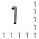 thumbnail image 2 of Inteprter Señal de puerta 3D para Hotel, edificio, dirección para interiores y exteriores, placas de Base plana, placa para sala de reuniones, Numero 1 10piezas, 2 of 6