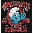 thumbnail image 2 of Retro Smurf School College Graduate Sweatshirt for Men or Women Brisco Brands S, 2 of 6
