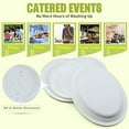thumbnail image 6 of 12 In Compostable Plate, Natural Cashew Nuts (sugarcane Fiber), Daily Tableware - Disposable - Oval Shaped - Suitable for Microwave Heating - Gluten Free, 6 of 7