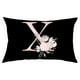 thumbnail image 1 of Xihbxyly Funda de Almohada Floral, Elegante Diseño Del Alfabeto Inglés, Suave Poliéster Color Melocotón, Ideal para Sofá Cama, Sillón, Aspecto Acogedor y Moderno, Tamaño 50 X 30 Cm, Ideal Como Regalo, 1 of 2