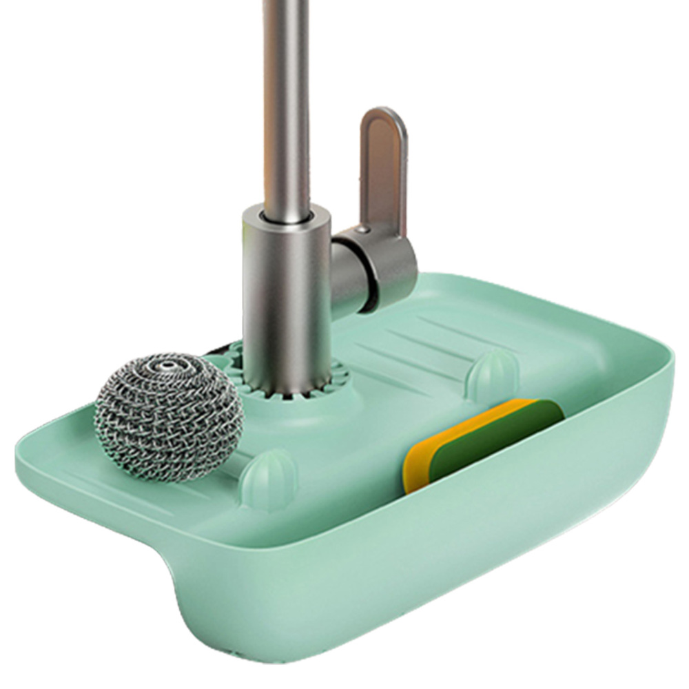 Silicone Splash Guard Faucet Pad with Foldable Self Draining Design for