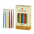 thumbnail image 6 of Zion Judaica Natural Beeswax Hanukkah Candles Set In A Wooden Crate Honeycomb Design Chanukkah Celebration Candles Honey Scented Aroma Candle Set of 45 Multicolored Chanukah Candle Set Holiday Gift, 6 of 6