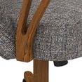 thumbnail image 2 of Chromcraft Cliff Caster Dining Chair in Solid Wood Chestnut Finish, 2 of 5