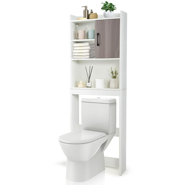 Giantex Over The Toilet Storage Freestanding Tall Bathroom