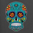 thumbnail image 5 of Wild Bobby Day Of The Dead Sugar Skull Pop Culture Women Graphic Tee, Charcoal, Large, 5 of 5