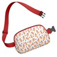 thumbnail image 3 of White Christmas Gingerbread Man Pattern Cute Fanny Packs for Women,Travel Waterproof Crossbody Fanny Bags Waist Purse for Women Anti Theft Adjustable Strap for Running Travel Cycling, 3 of 6