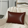 thumbnail image 2 of Rocae Brown for Satin Pillowcase 20x30 Inches for Hair and Skin,Gifts for Women Men Super Soft Pillow Covers (Pillow core not included), 2 of 7