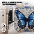 thumbnail image 5 of 4 Pack Pot Holders,Kitchen Essential, Potholder Set,Blue Butterfly With Spotted Wings, 5 of 6