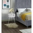 thumbnail image 4 of Home Square Furniture White Metal Nightstand - Set of 2, 4 of 4