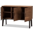 thumbnail image 3 of Baxton Studio Buffet Selena en Marron Caramel et Brun Foncé, 3 of 8