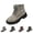 Gray, variant on Women's Rhinestone Platform Combat Boots Lace Up Chunky Heel Lug Sole Glitter Ankle Boots Sparkly Fashion Booties for Party Daily Wear Black 8 Wide