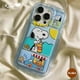 thumbnail image 1 of Funda Linda Charlie Brown Redmi 9C NFC 10A 9T A1 10 9A 10 Note 9 11 10s 11s Note9 Note10 Note10s Note11 Dibujos Animados Snoppy Airbag Anti-Caída Tpu Parejas Cubierta Suave Gao Jiahui unisex, 1 of 2