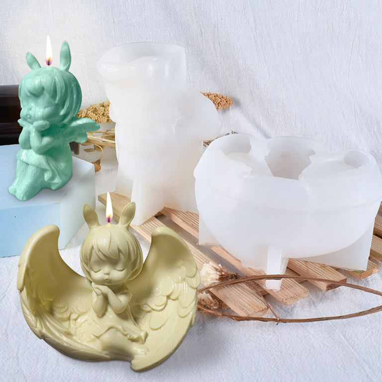 Milue Plaster Candle Making Molds Silicone Moulds Bear/Gloves Shape  Handmade Gadgets 