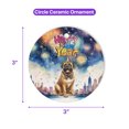 thumbnail image 5 of Happy New Year with Mastiff Fireworks Holiday Xmas Winter 2025 Ceramic Round Ornament Mastiffs Dog Lover Gifts Idea Home Tree Decor - 00025, 5 of 5