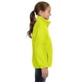 thumbnail image 3 of Youth 8 oz. Full-Zip Fleece - SAFETY YELLOW - XL, 3 of 3