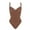 Brown, variant on Women's Seamless Shapewear Bodysuit — Tummy Control Body Shaper, Slimming One-Piece Sculpting Bodysuit, Adjustable Straps, Firm Compression Waist Trainer, Seamless Under Dress Smoothing Body Suit