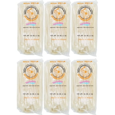 Pad Thai Rice Stick Noodles, 5mm Width, Pack of 6 (16 Ounce each)