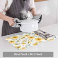 thumbnail image 6 of Placemat Set of 4 Watercolor Flower Placemats for Dining Table Spring Yellow Flower Washable Table Mats for Kitchen and Party Decor Indoor & Outdoor Use, 6 of 8
